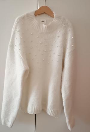 Krásný svetr s perličkami vel.xs/s, xs
