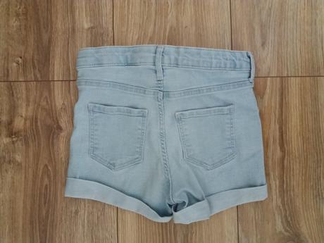 Riflové kraťasy, denim,122