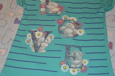 158 164 170 176 tyrkysové třičko s kamínky, 170