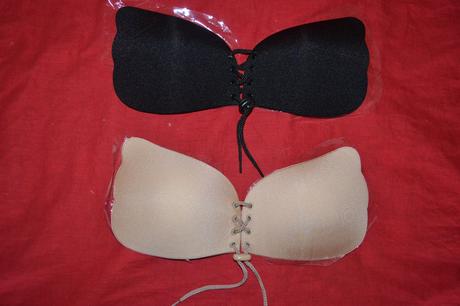 2x  podprsenka bez ramínek,bez zad  ,lepící, 158 - xs