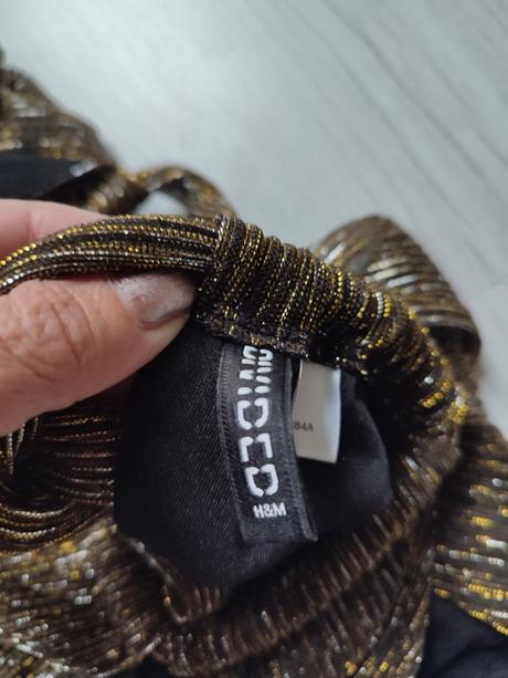 Zlaté šaty h&m, velikost 36, h&m,36