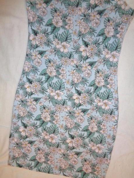 Luxusní modré květované šaty - super střih, new look,170