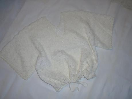 Retro háčkovaná halenka bolerko 38-42, m