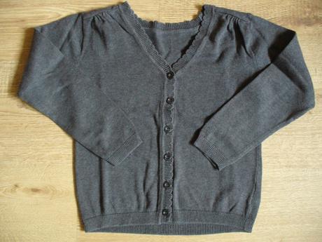 Tmavě šedý svetřík vel. 134 zn. f&f, f&f,134