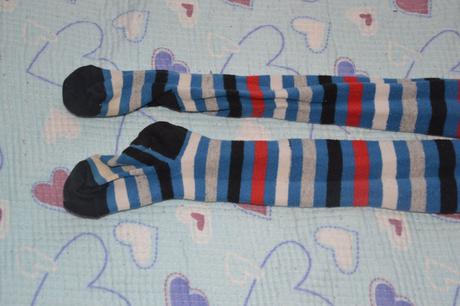 Punčošky punčocháče punčochy pruhované, f&f,104