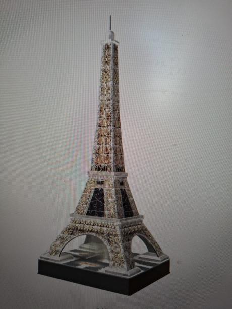 3d puzzle eiffelova věž světelná,