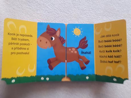 Dětská knížka popletená knížka jak dělají zvířátka,