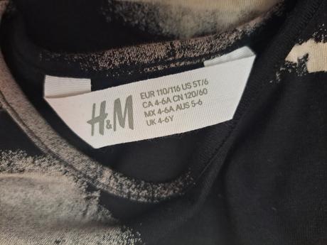 Šaty + tričko, h&m,110