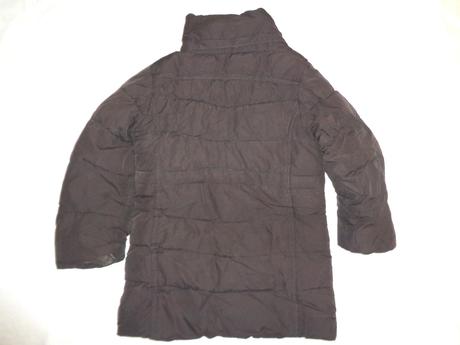 Čoko hnědý teplý zimní prošívaný kabát, h&m,110
