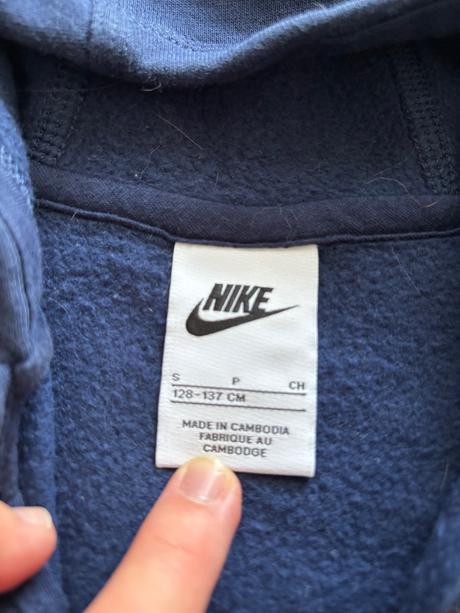 K10/ mikina modrá zn. nike - v.128/134, nike,134