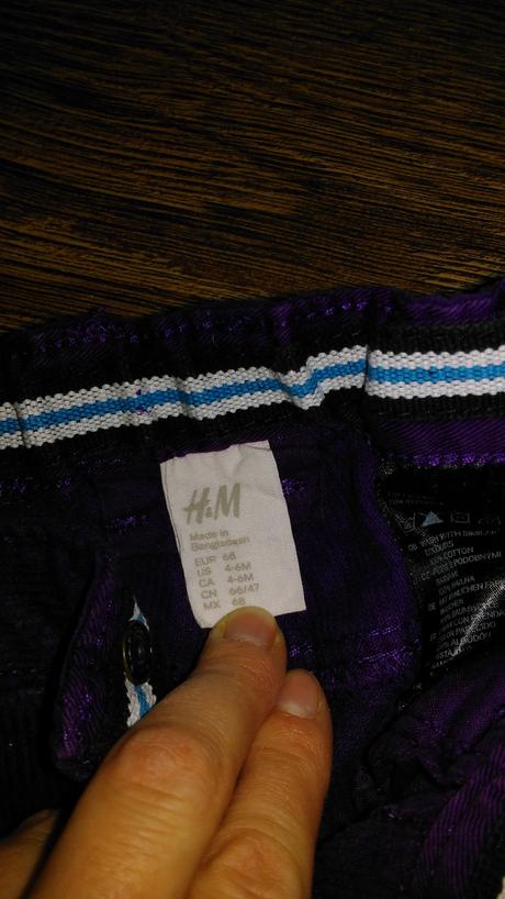 Kalhoty, h&m,68
