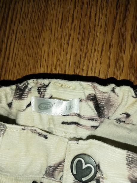Kalhoty manžestrové se zvířátky vel. 122., pepco,122