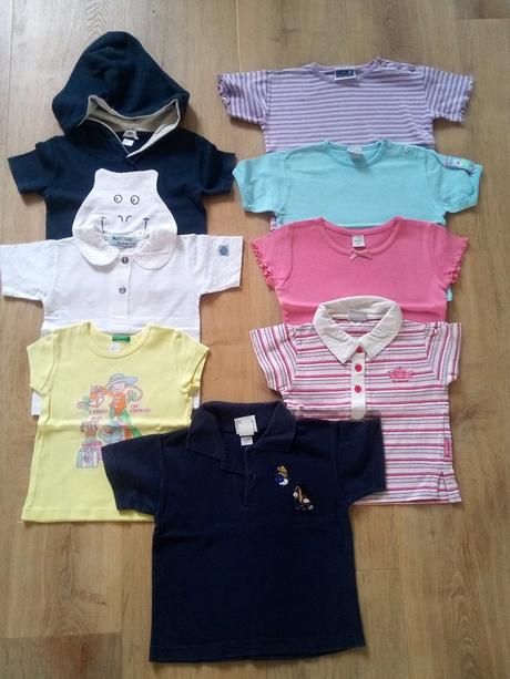 8 x tričko krátký rukáv, vel 86-92, 86