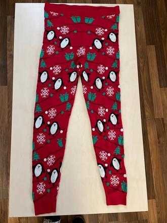 Vánoční teplé leginy, vel m, ff, m