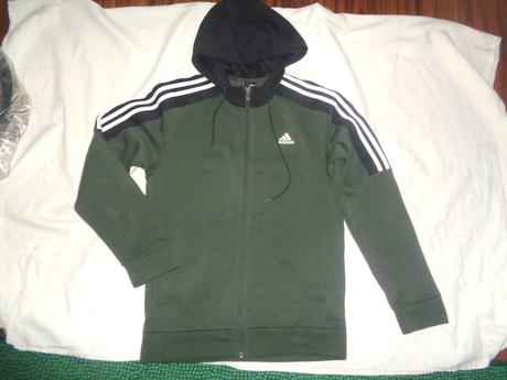 Luxusní khaki bavlněná mikina adidas, adidas,s