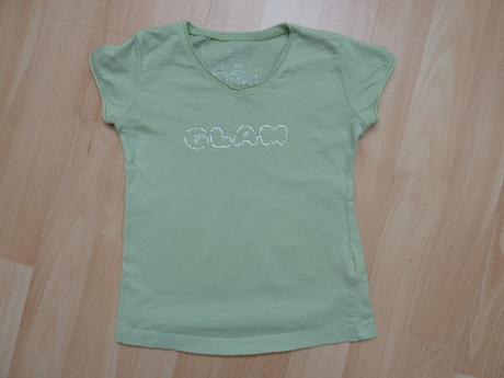 Triko & tričko s kamínky glam vel. 104, 104