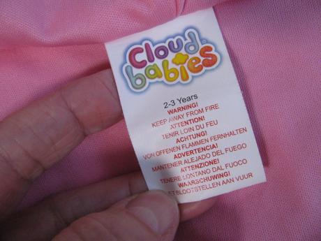 Růžový kostým včelky cloudbabies baba, 