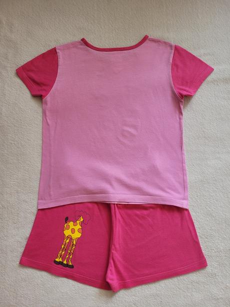 Dívčí krátké pyžamo s žirafou, 140