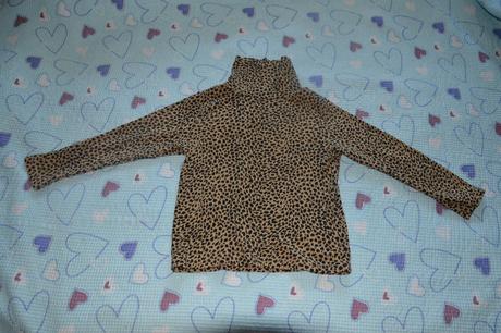 Bavlněný rolák, gepardí vzor, heboučký, gymboree,116