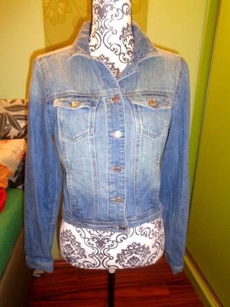 Měkoučká riflová bunda s/m, denim,m