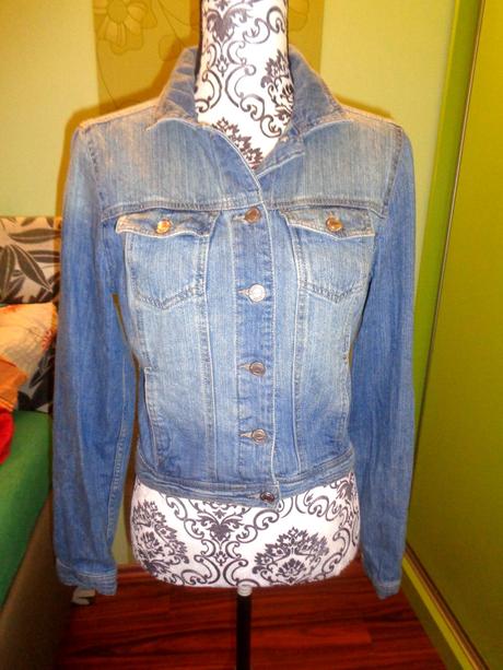 Měkoučká riflová bunda s/m, denim,m