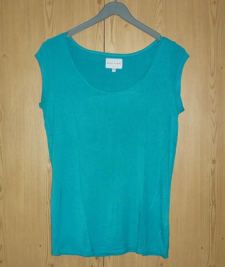 Tyrkysové dámské tričko miss fiori, miss fiori,l