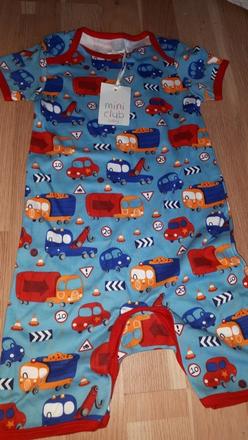 Letní overal s auty 86 miniclub, miniclub,86