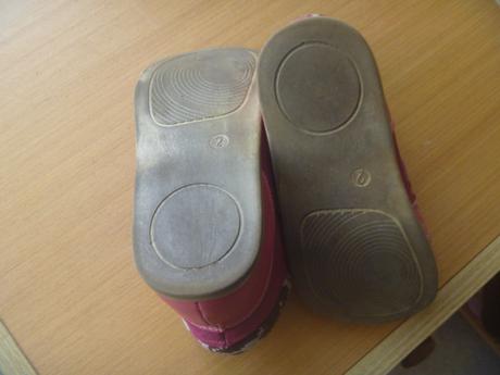 Růžové koženkové barefoot kotníčkové boty vel. 32, 32