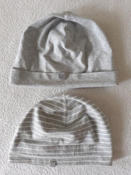 Žerzejové čepice 2ks, h&m,86