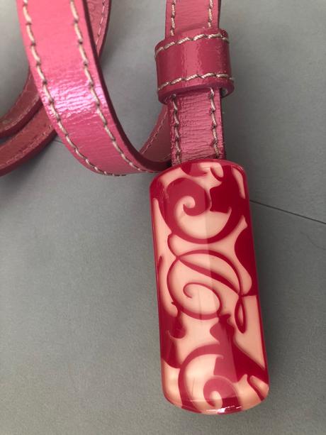 Růžový kožený pásek diesel vel 36, 80cm, diesel