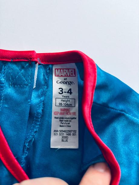 An12/ kostým šaty capitan america - v.3/4 roky,