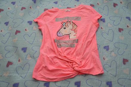 140 146 152 bavlněné triko s jednorožcem, 140