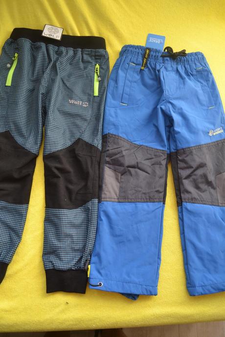 2x zimní a podzimní kalhoty wolf v.104, wolf,104