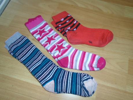 Ponožky 3x teplé podkolenky vel 31-34, 31