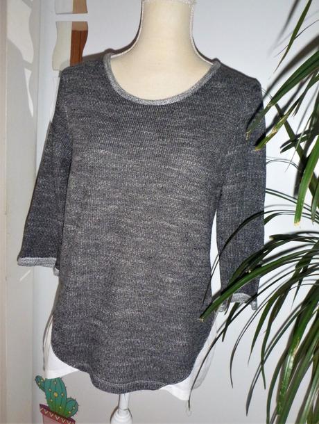 Svetřík s košilovou vsadkou vel.l, l