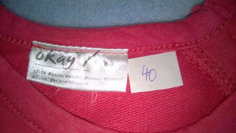 2 x tričko dlouhý rukáv, ham, okay, h&m,92