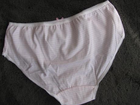 Bavlněné bílé kalhotky s proužkem, george,164