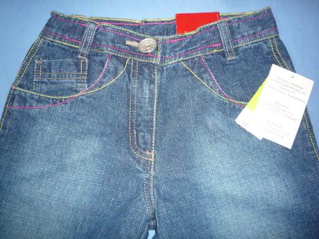 Džíny s regulací v pase vel. 140, 140