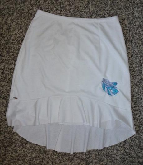 Sukně kanýrková s pírkem - vel.m-l, l