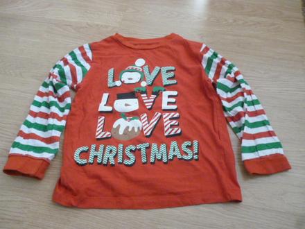 Vánoční triko vel. 7-8 kids, 128