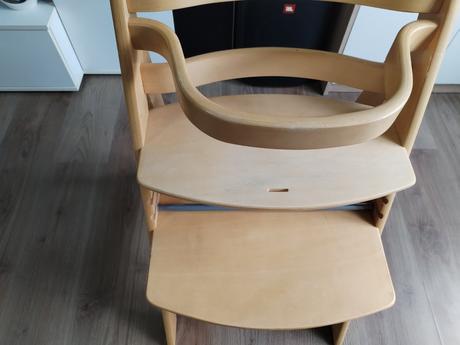 Celodřevěná polohovatelná jídelní židle pro dítě,