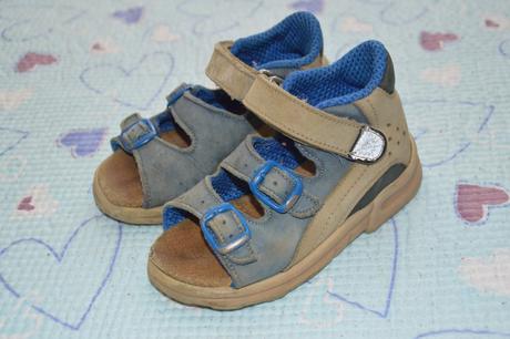 Modrohnědé celokožené sandálky essi, essi,26