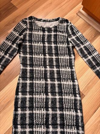 Dlouhé zateplené šaty, s