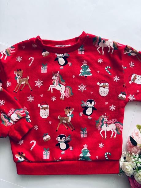 Vánoční mikina dívčí - v.2/3 roky, 98