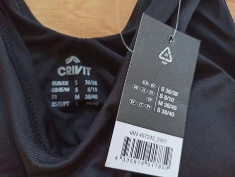 Sportovní podprsenka vel.s zn.crivit, crivit,s