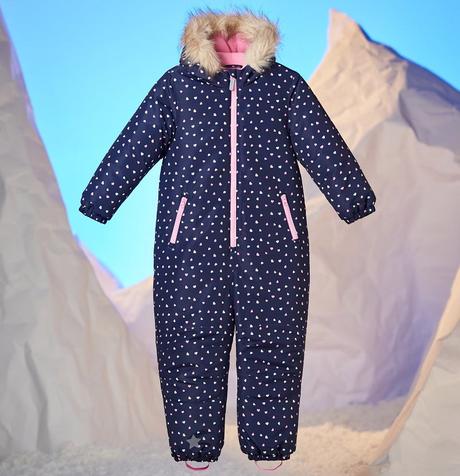 Srdíčková kombinéza zimní overal tmavý vel. 122, sinsay,122
