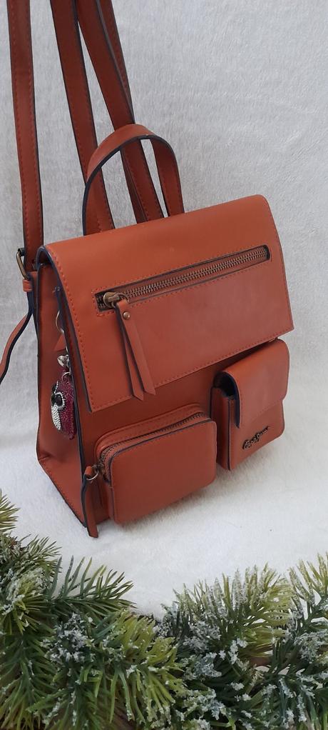 Pepe jeans malý batoh - hnědý, pepe jeans