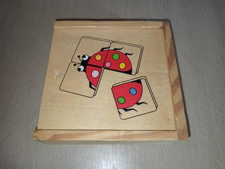 Dřevěné minipuzzle plus náhradní dílky, 