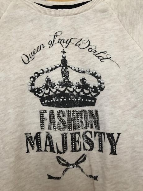 Mikina s flitry a kamínky, c&a,134