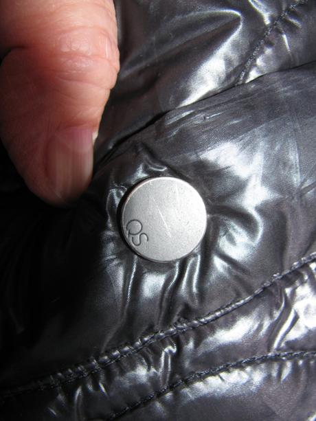 Dámský prošívaný zimní kabát,parka se stojáčkem, quiksilver,m